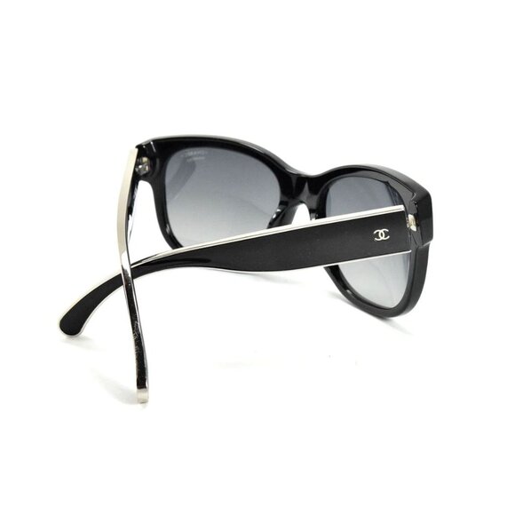CHANEL Signature 5270 501/s8 Black & Silver /Gray Polarized - Picture 5 of 8